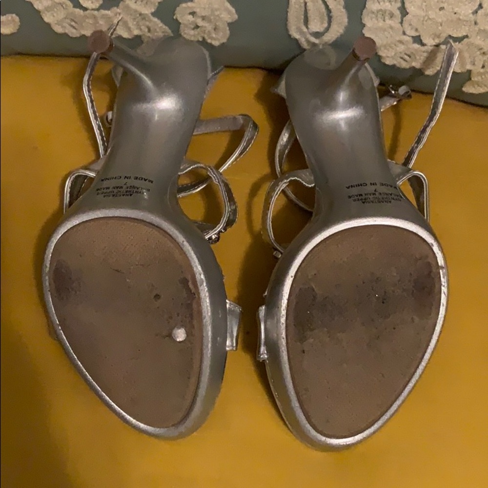 Silver Rhinestone High Heels - Picture 2 of 4